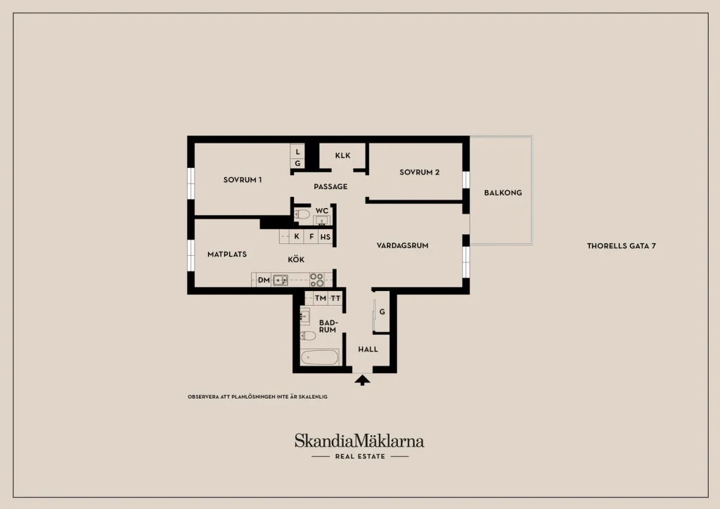 Planritning, Thorells gata 7