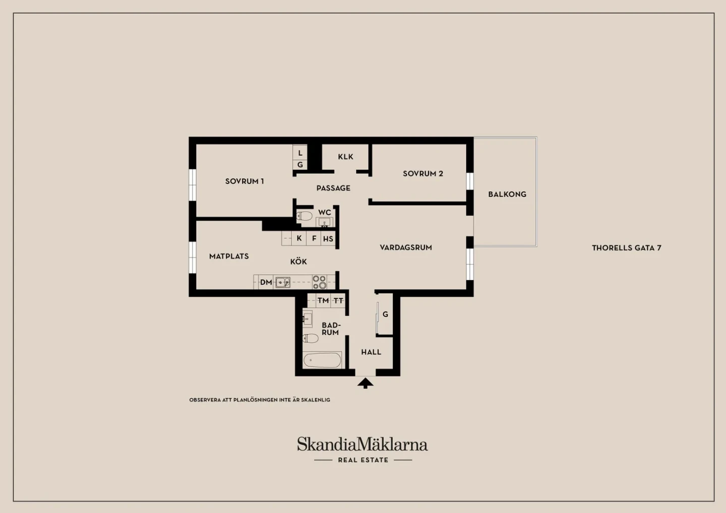 Planritning, Thorells gata 7
