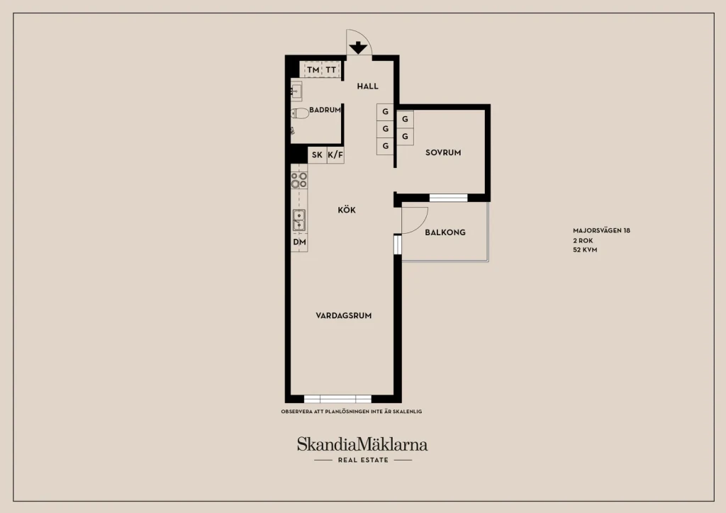 Planritning, Majorsvägen 18