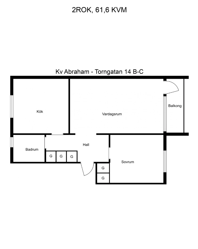 Planritning, Torngatan 14B