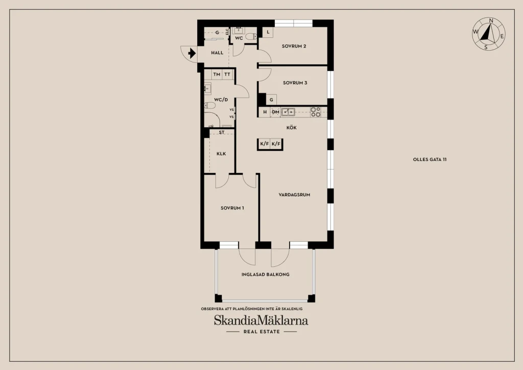 Planritning, Olles gata 11