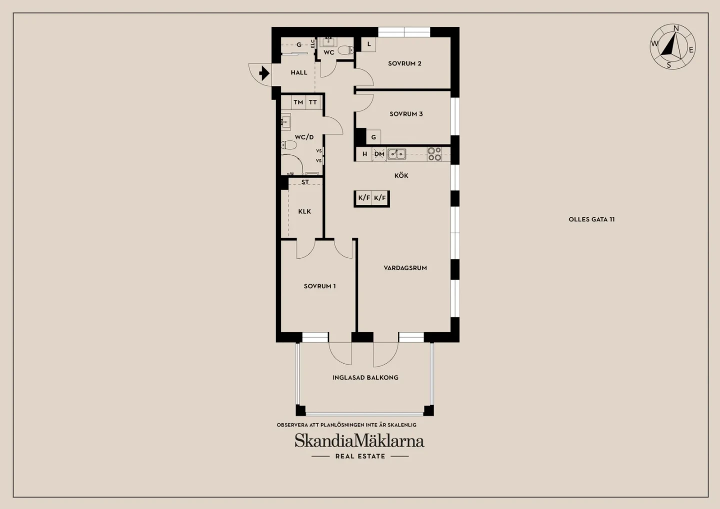 Planritning, Olles gata 11