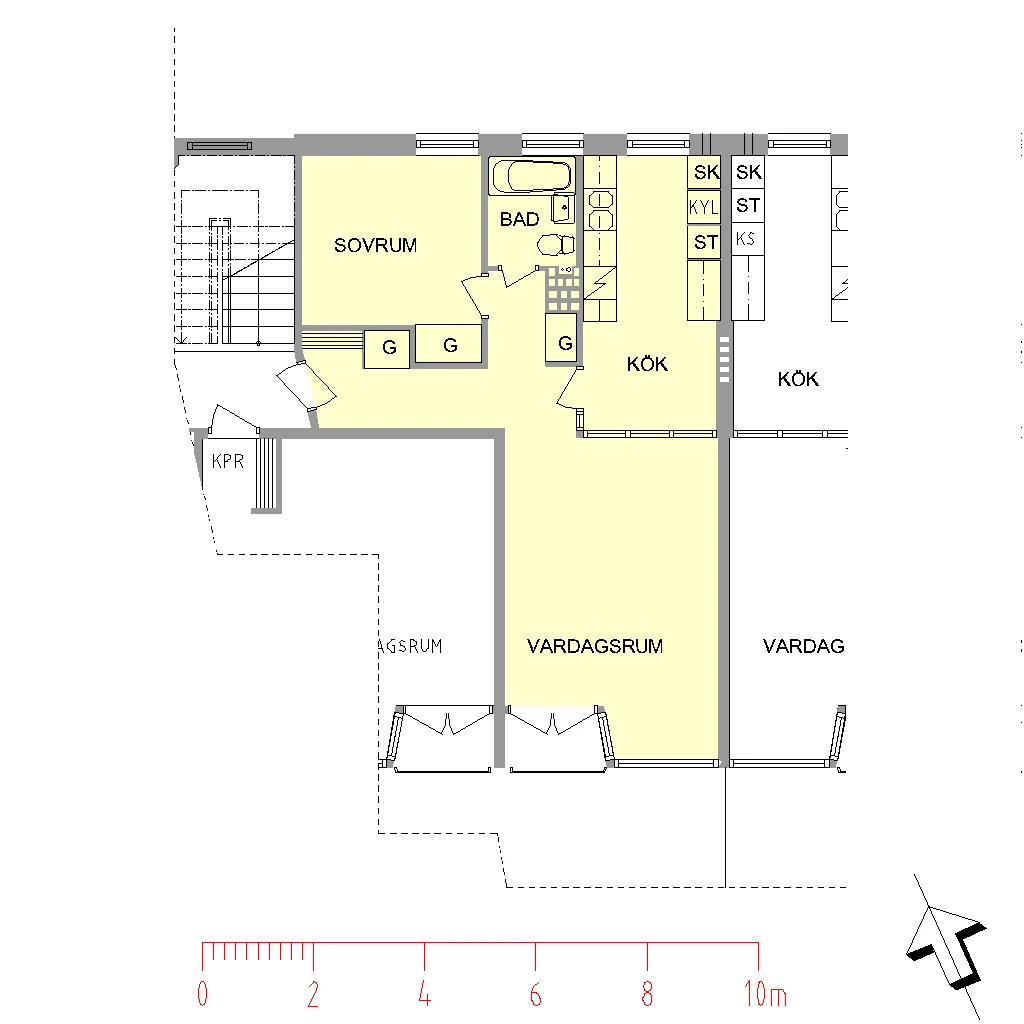 Planritning, Sjöbo Torggata 13
