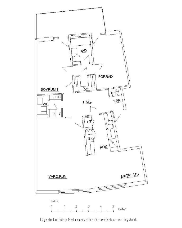 Planritning, Kungsmarksvägen 33B