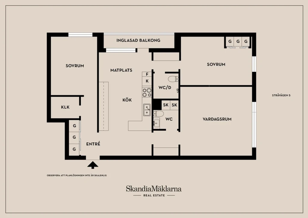 Planritning, Stråvägen 5