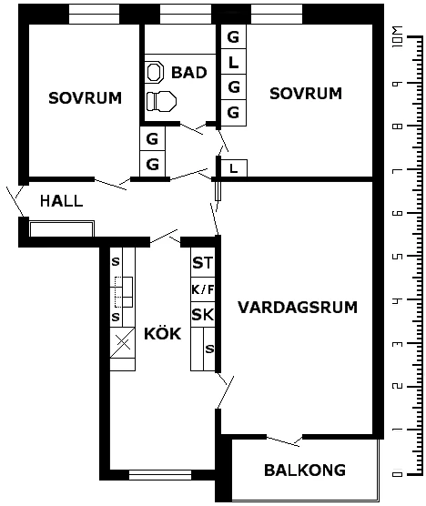 Planritning, Skolgatan 13
