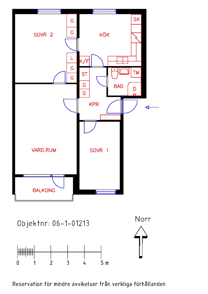 Planritning, Havstenavägen 2D