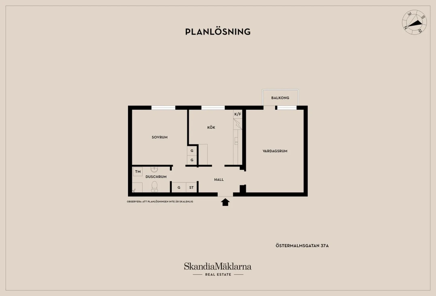 Planritning, Östermalmsgatan 37A