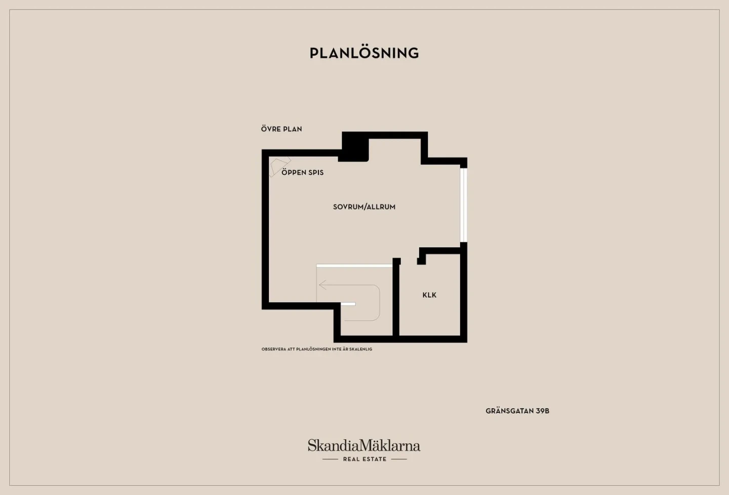 Planritning, Gränsgatan 39B