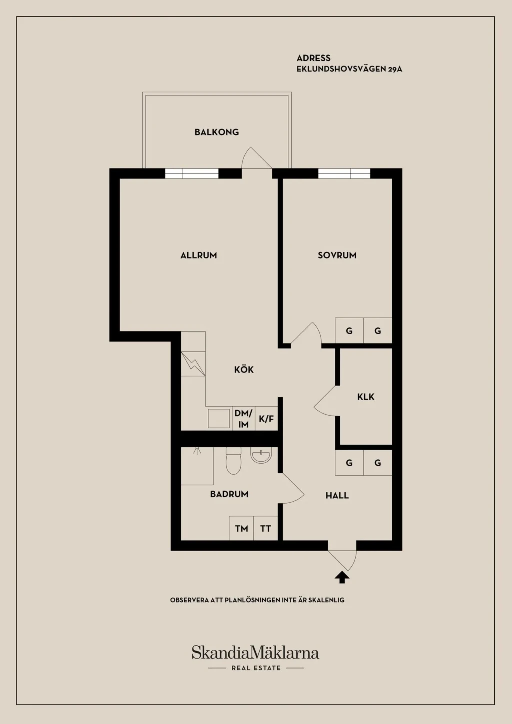 Planritning, Eklundshovsvägen 29A