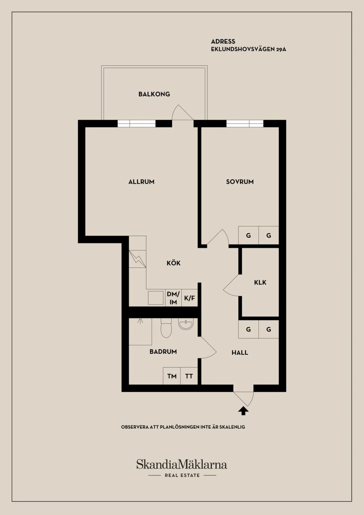 Planritning, Eklundshovsvägen 29A