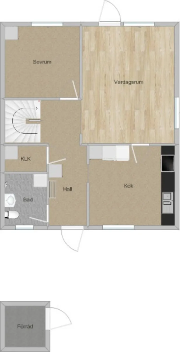 Hyresrätt med 4 rum på Ängvaktarvägen 71 i Hallsberg, bild 2 av 4