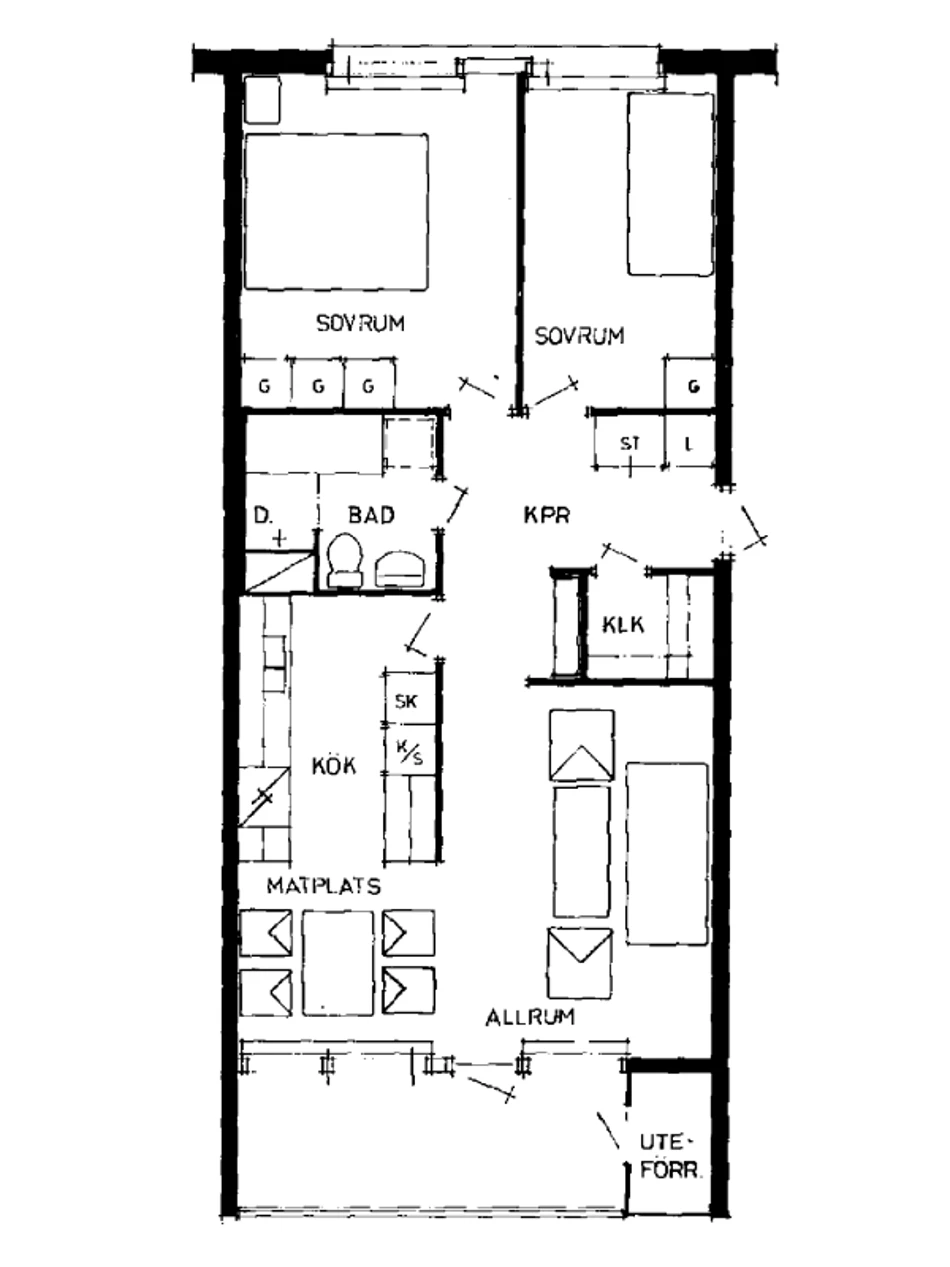 Planritning, Peterson-Bergers väg 47