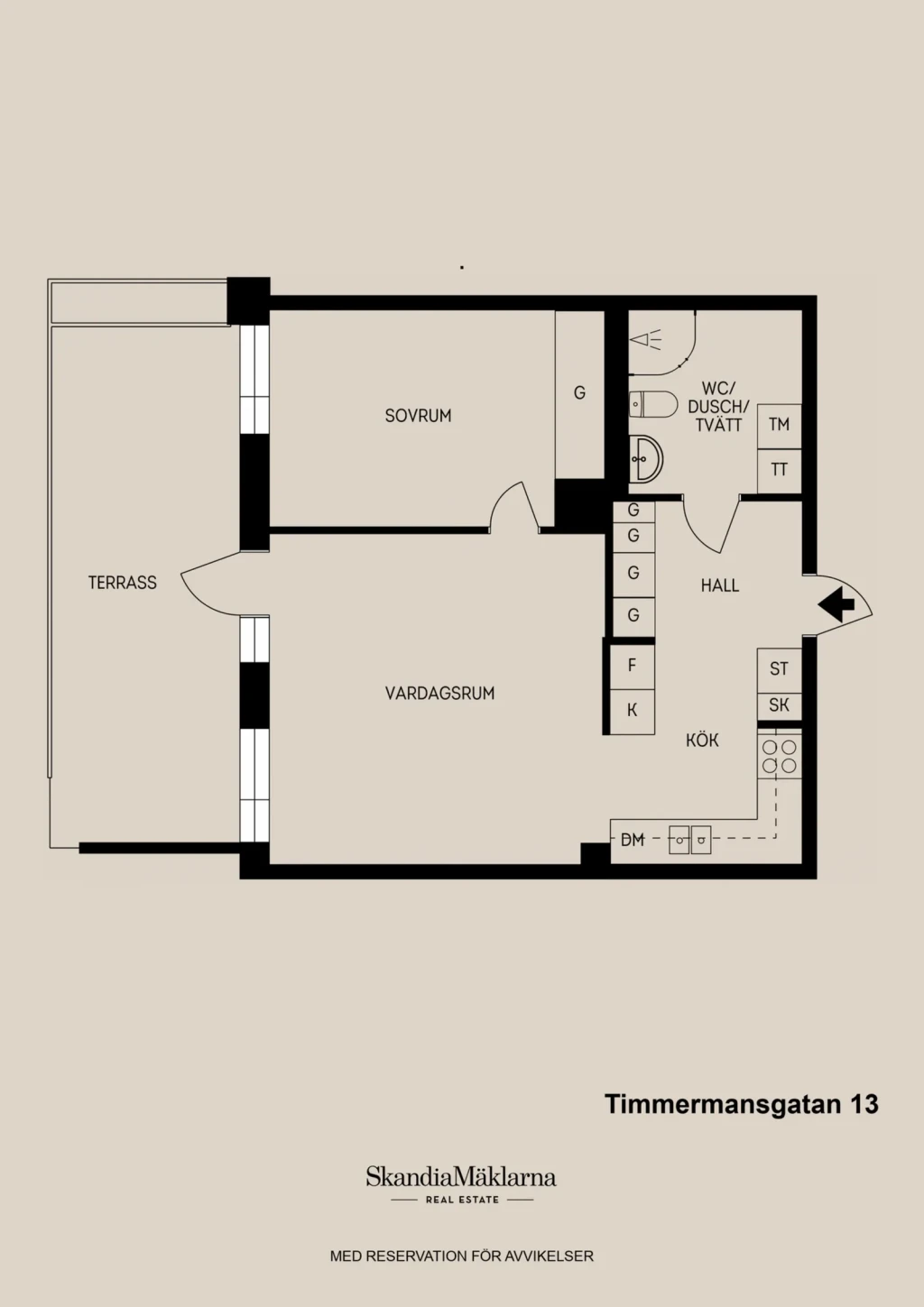 Planritning, Timmermansgatan 13