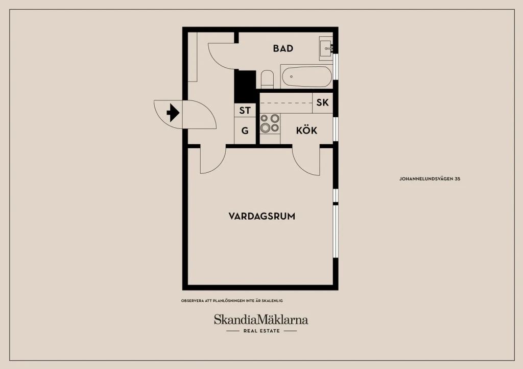 Planritning, Johannelundsvägen 35