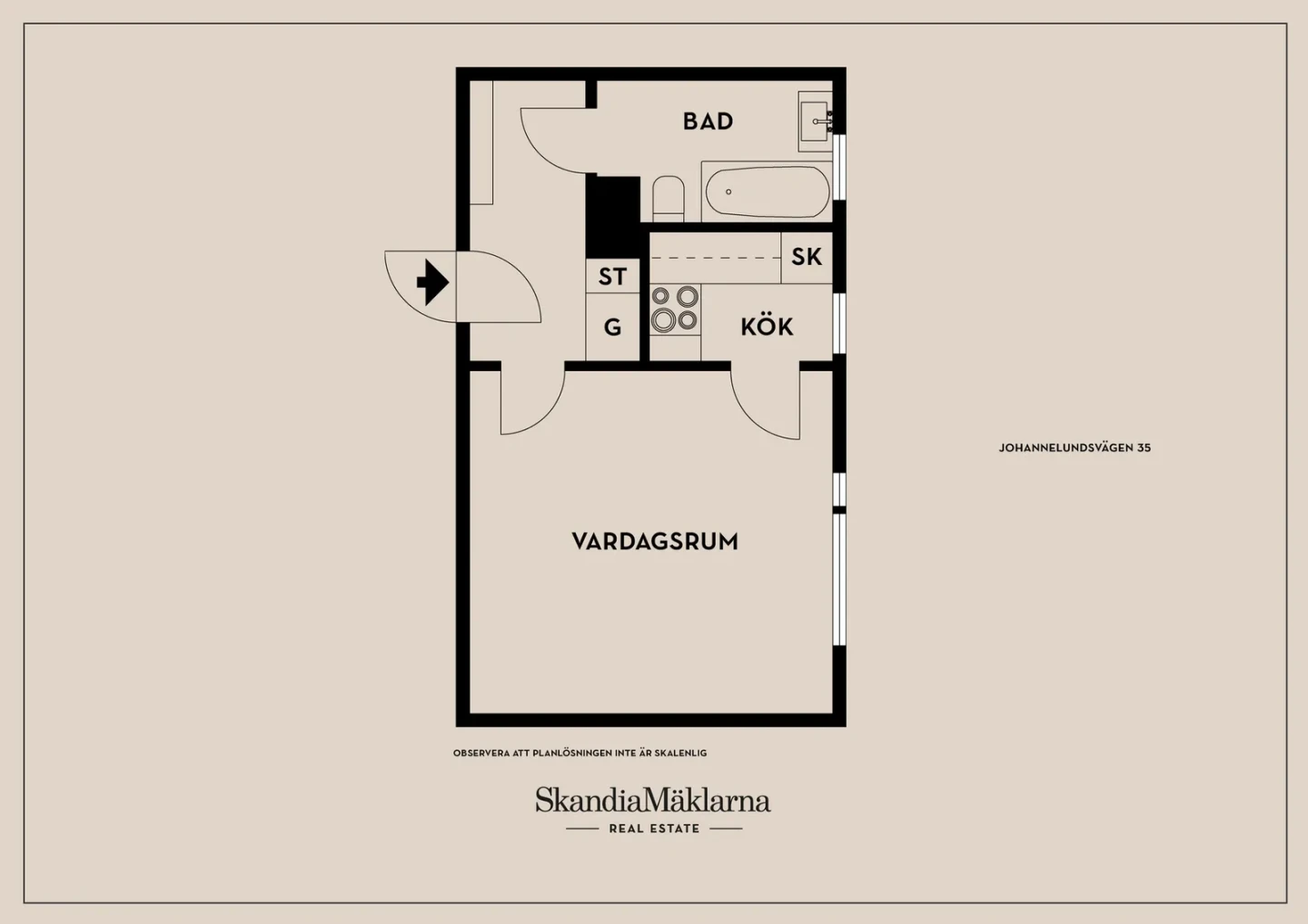 Planritning, Johannelundsvägen 35