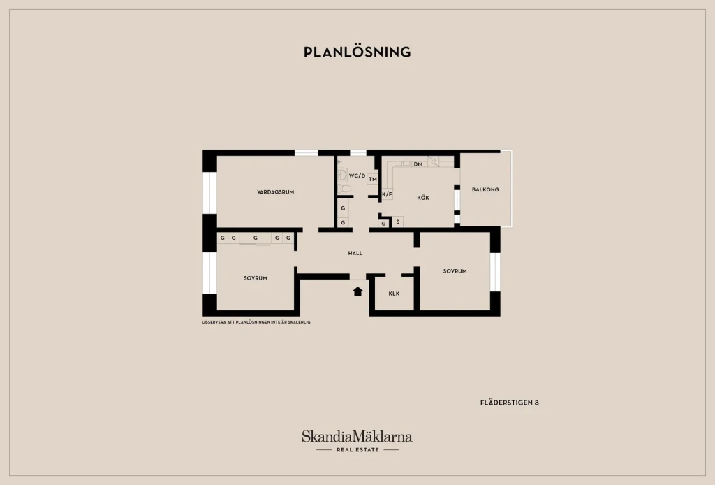 Planritning, Fläderstigen 8