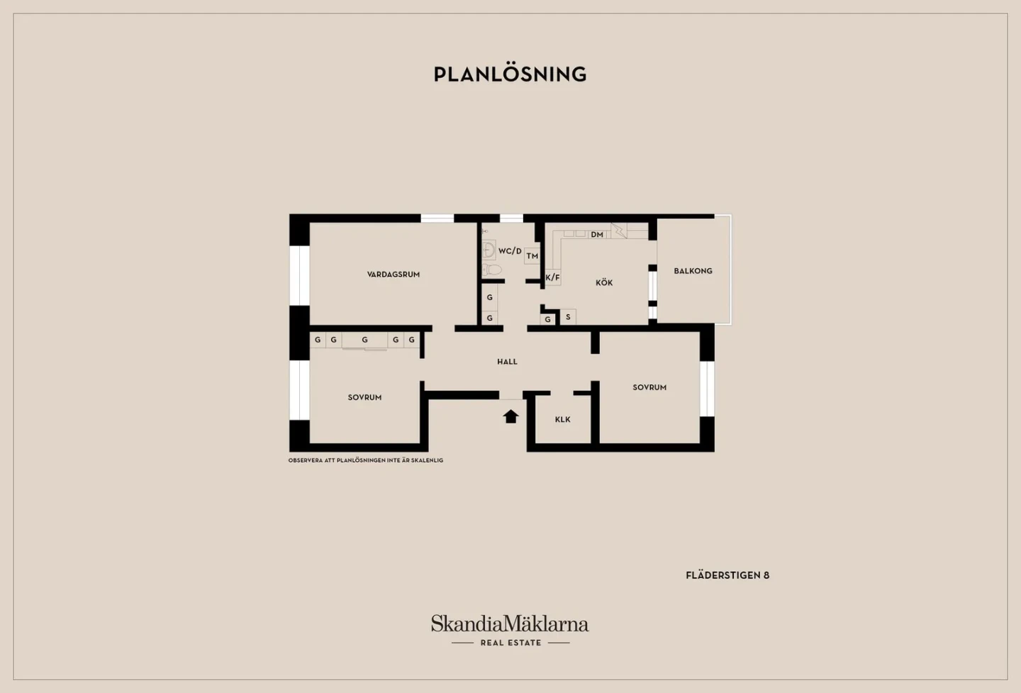 Planritning, Fläderstigen 8