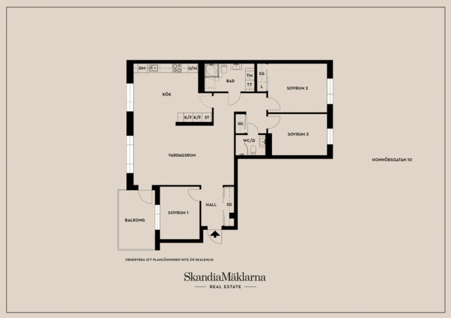 Planritning, Honnörsgatan 10