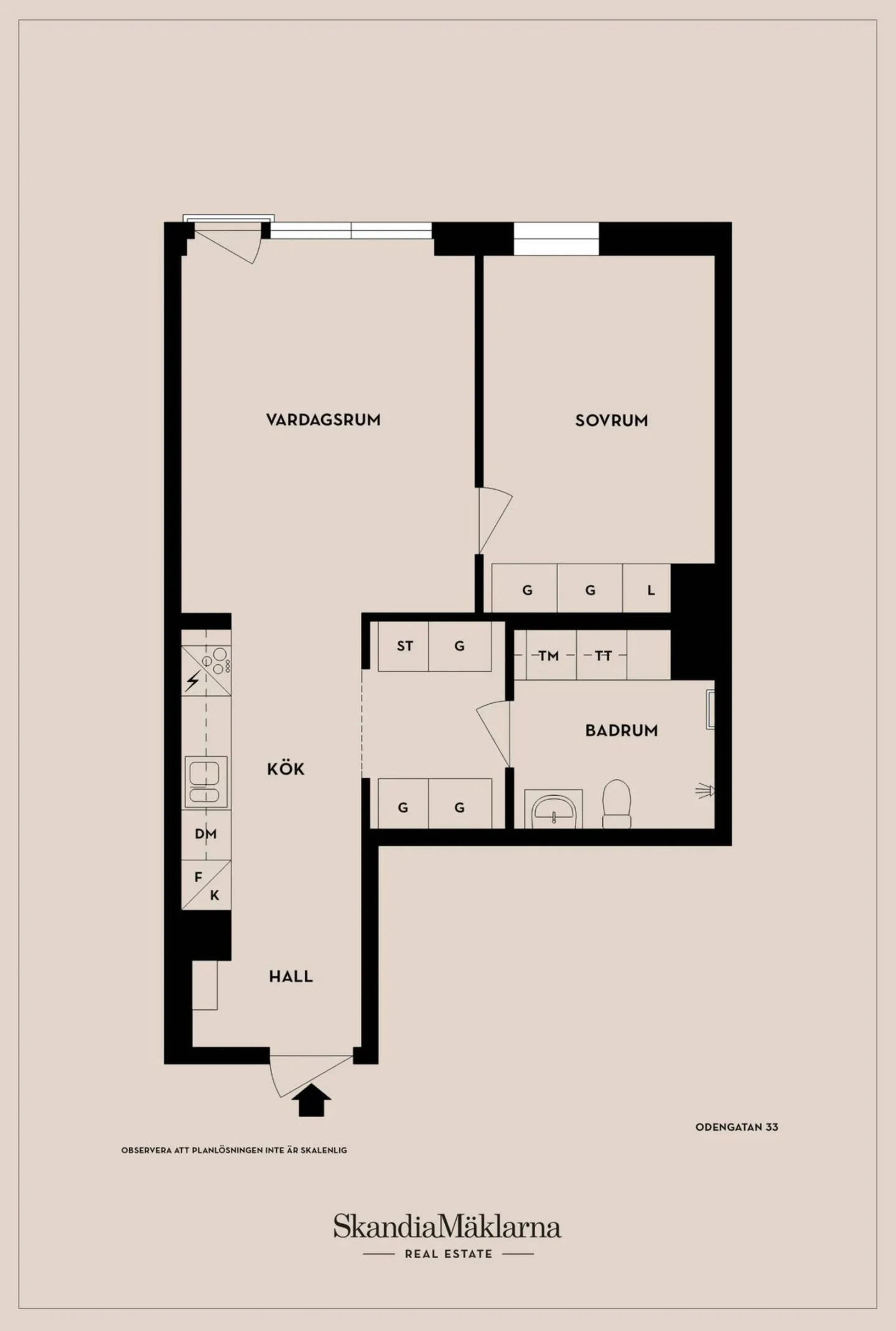 Planritning, Odengatan 33