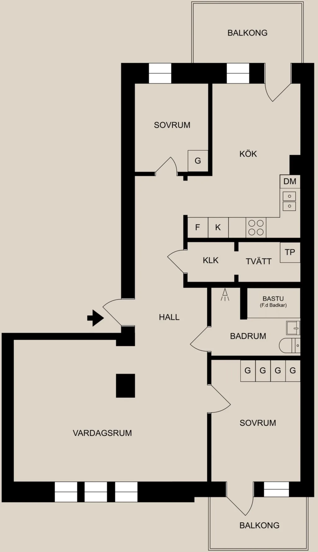 Planritning, Bredgatan 2