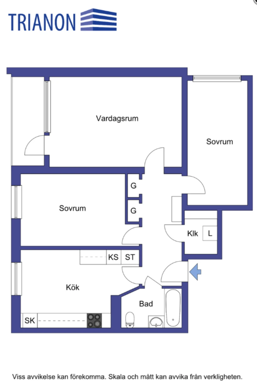 Planritning, Norra Infartsgatan 27