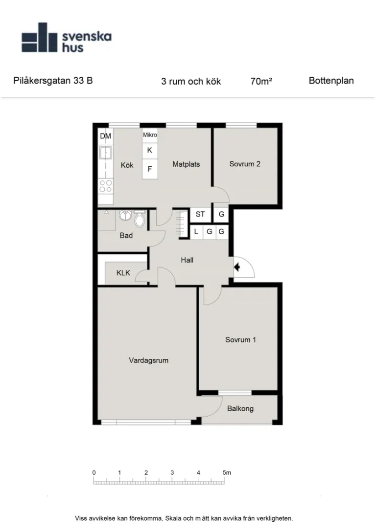 Hyresrätt med 3 rum på Pilåkersgatan 33B i Landskrona, bild 3 av 3
