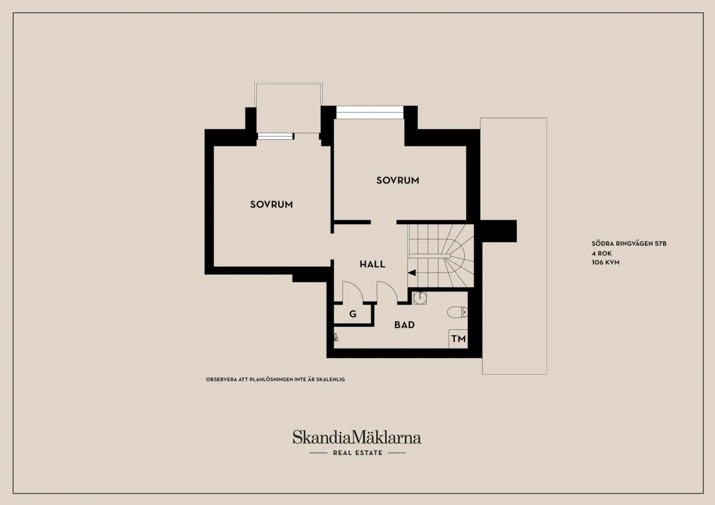 Planritning, Södra Ringvägen 57B