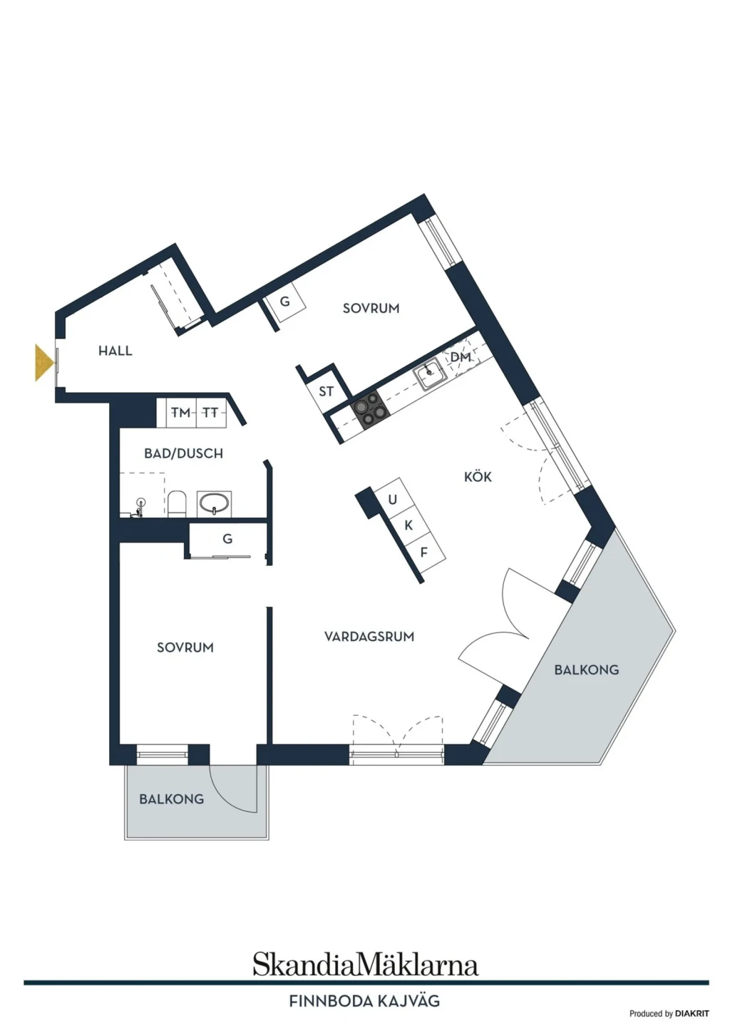 Planritning, Finnboda kajväg 8
