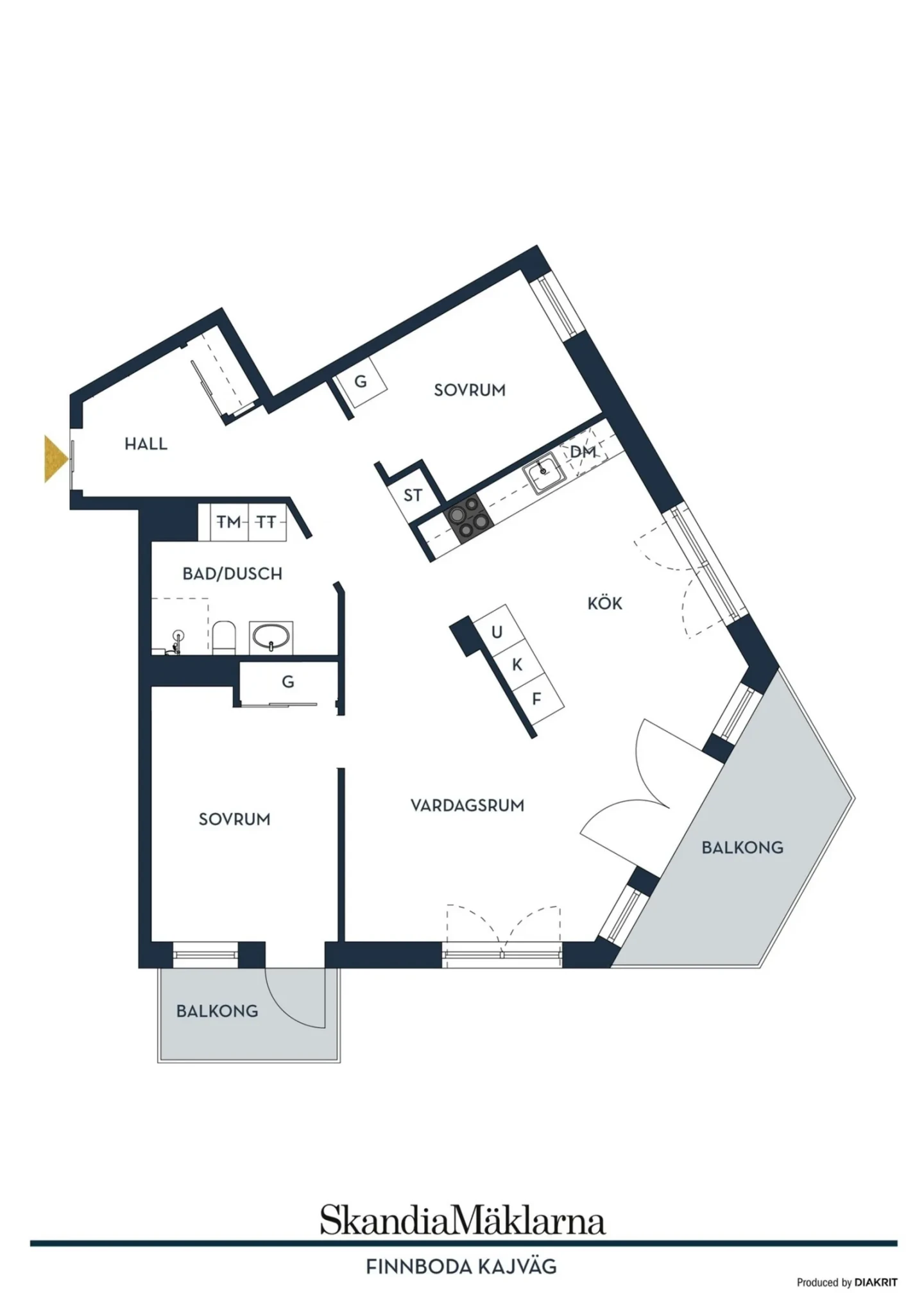 Planritning, Finnboda kajväg 8