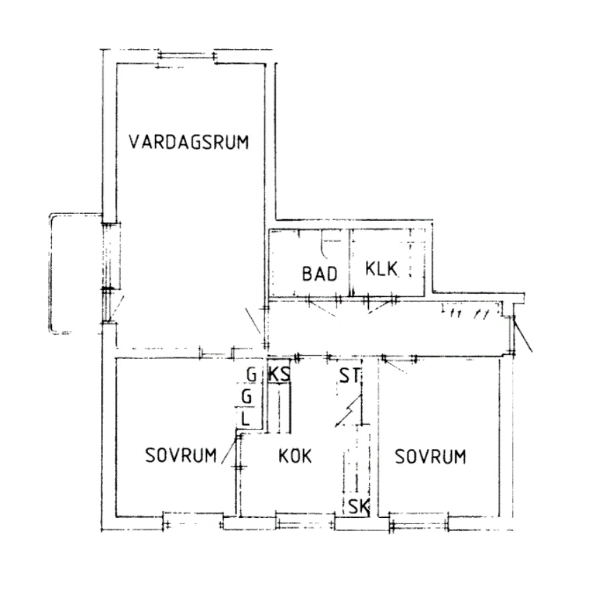 Planritning, Skolvägen 10F