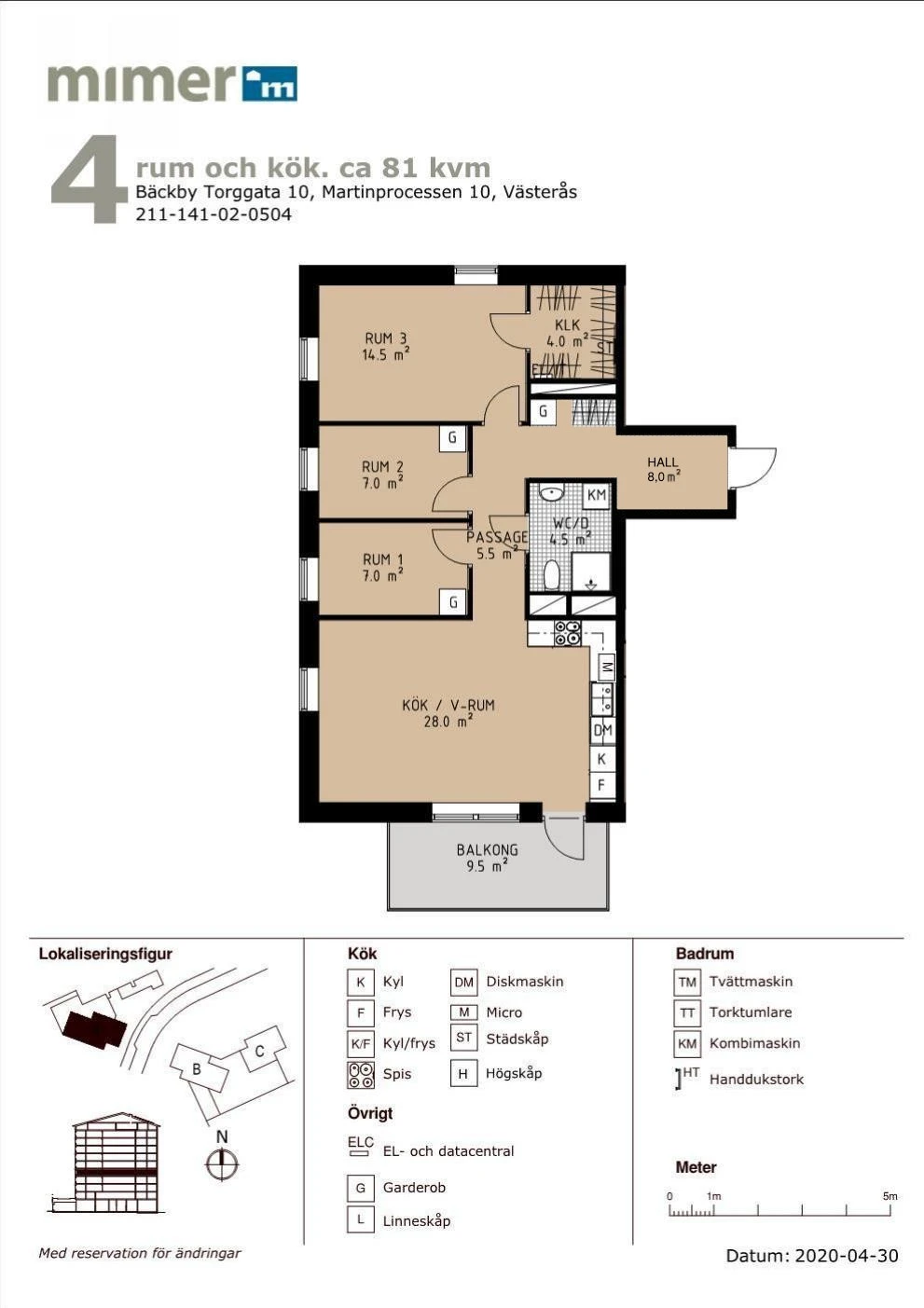 Planritning, Bäckby Torggata 10