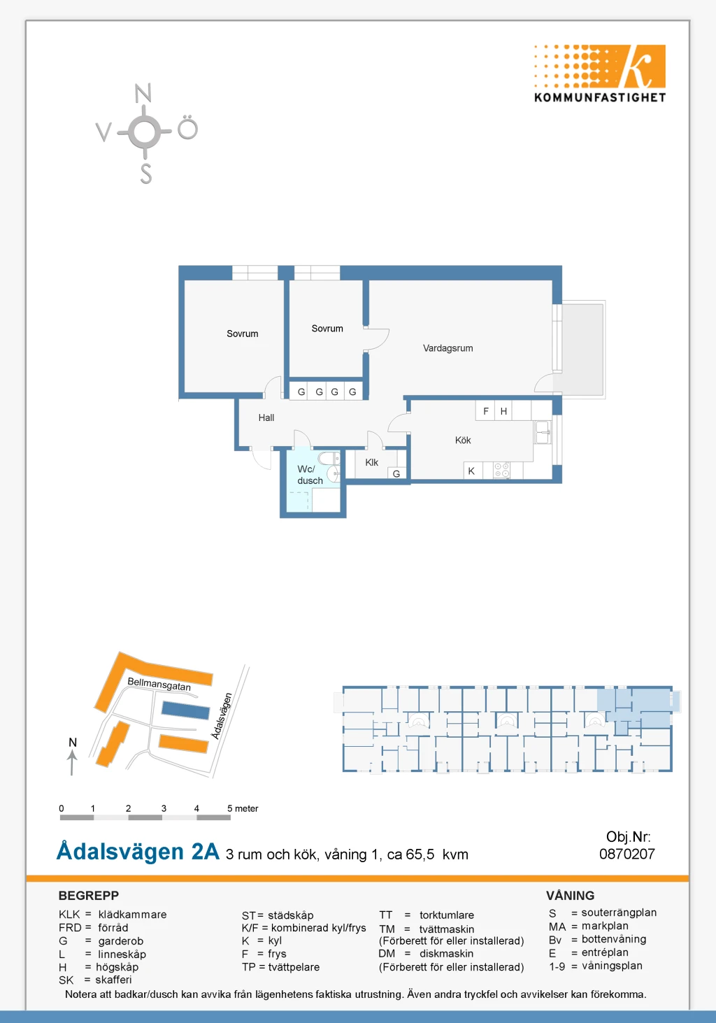 Planritning, Ådalsvägen 2A