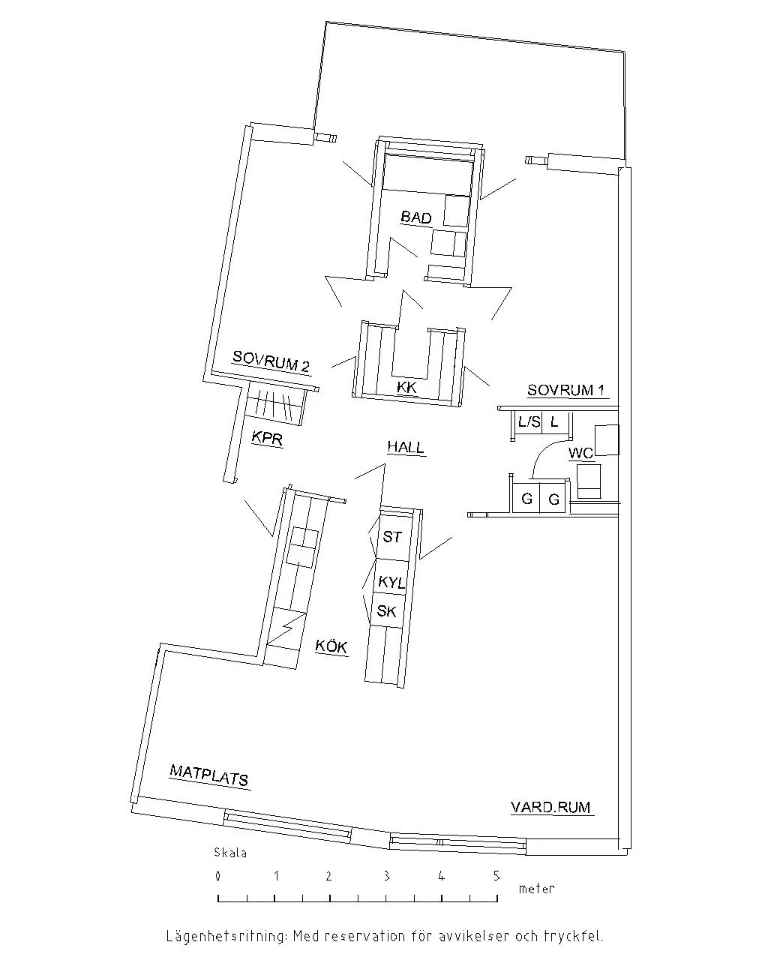 Planritning, Kungsmarksvägen 29B