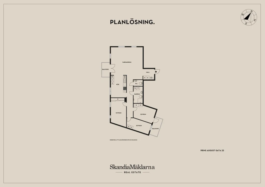 Planritning, Prins Augusts gata 22