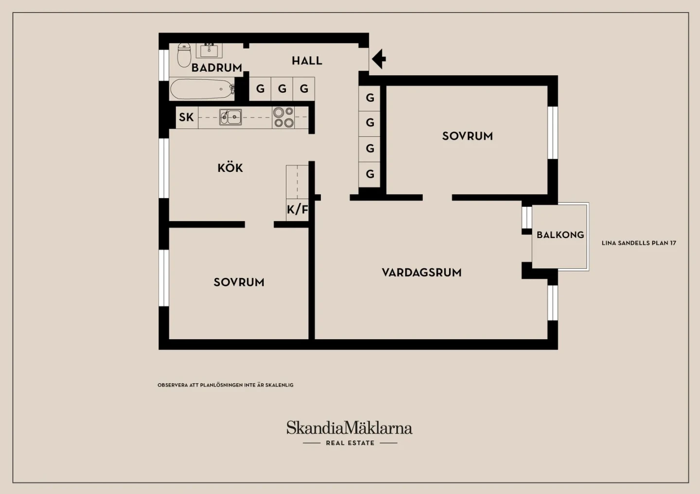 Planritning, Lina Sandells plan 17