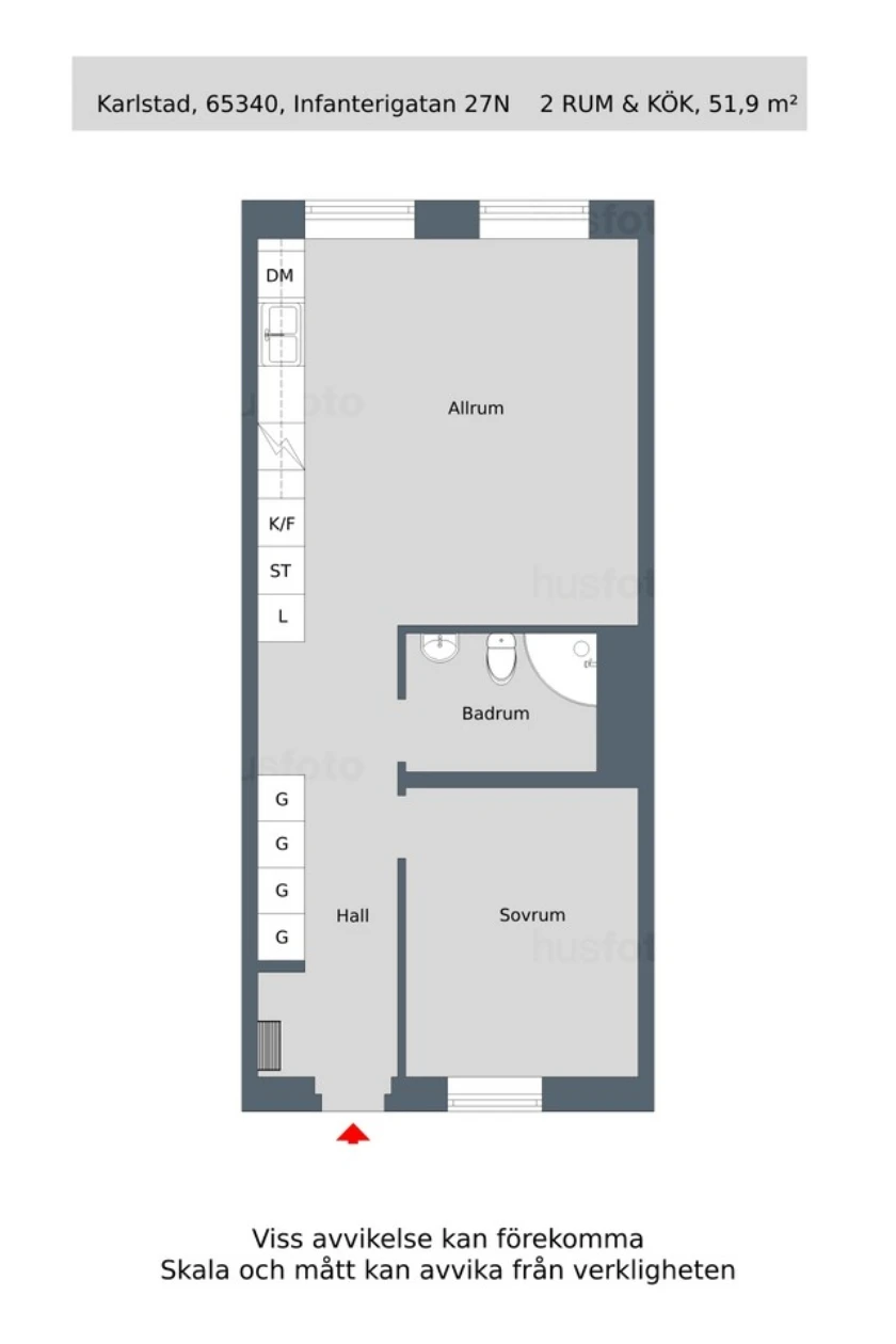 Planritning, Infanterigatan 27N