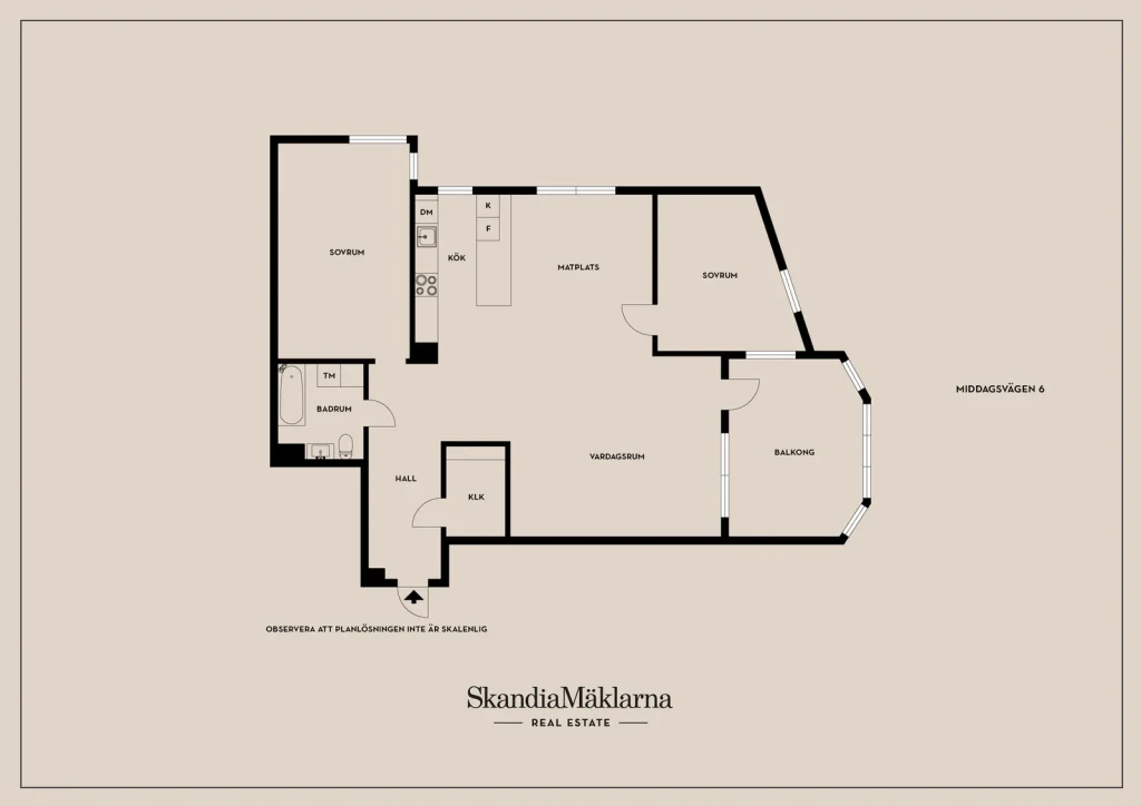 Planritning, Middagsvägen 6