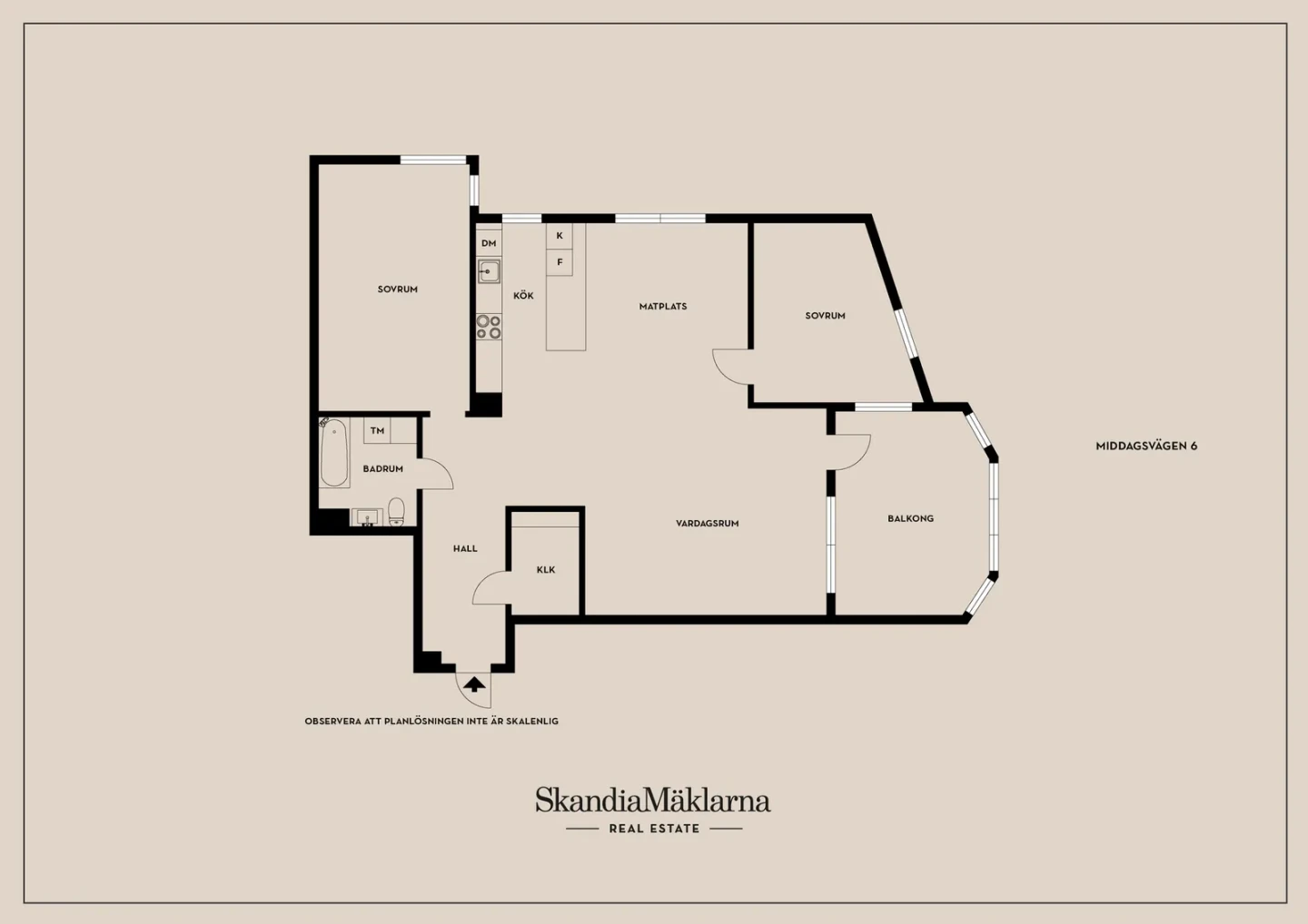 Planritning, Middagsvägen 6