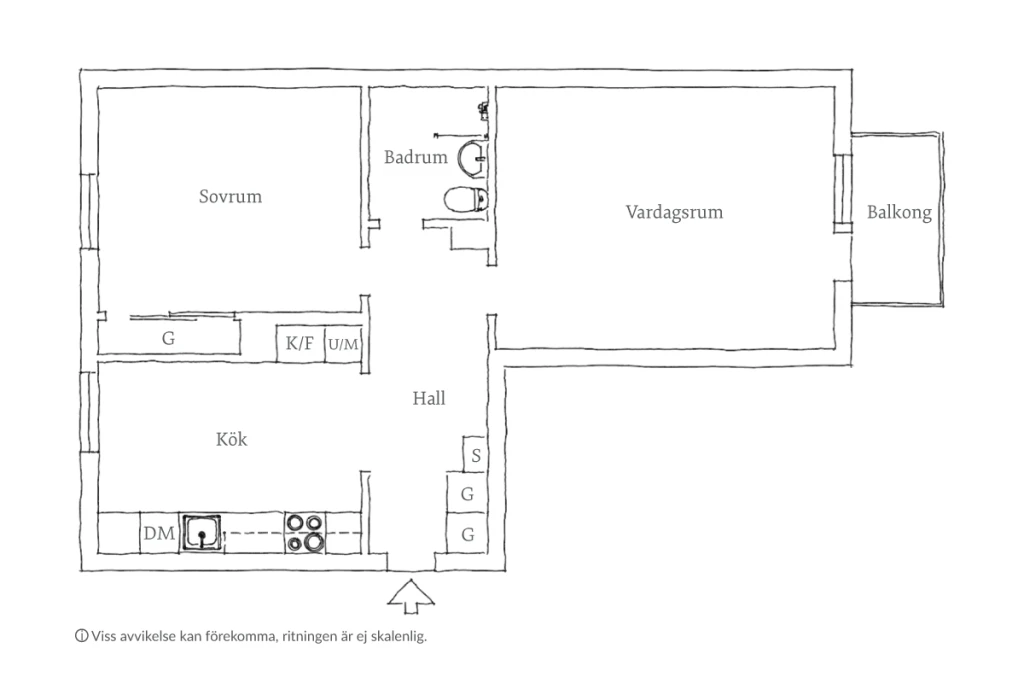 Planritning, Hökegårdsgatan 4A