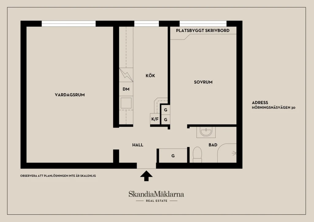 Planritning, Hörningsnäsvägen 30