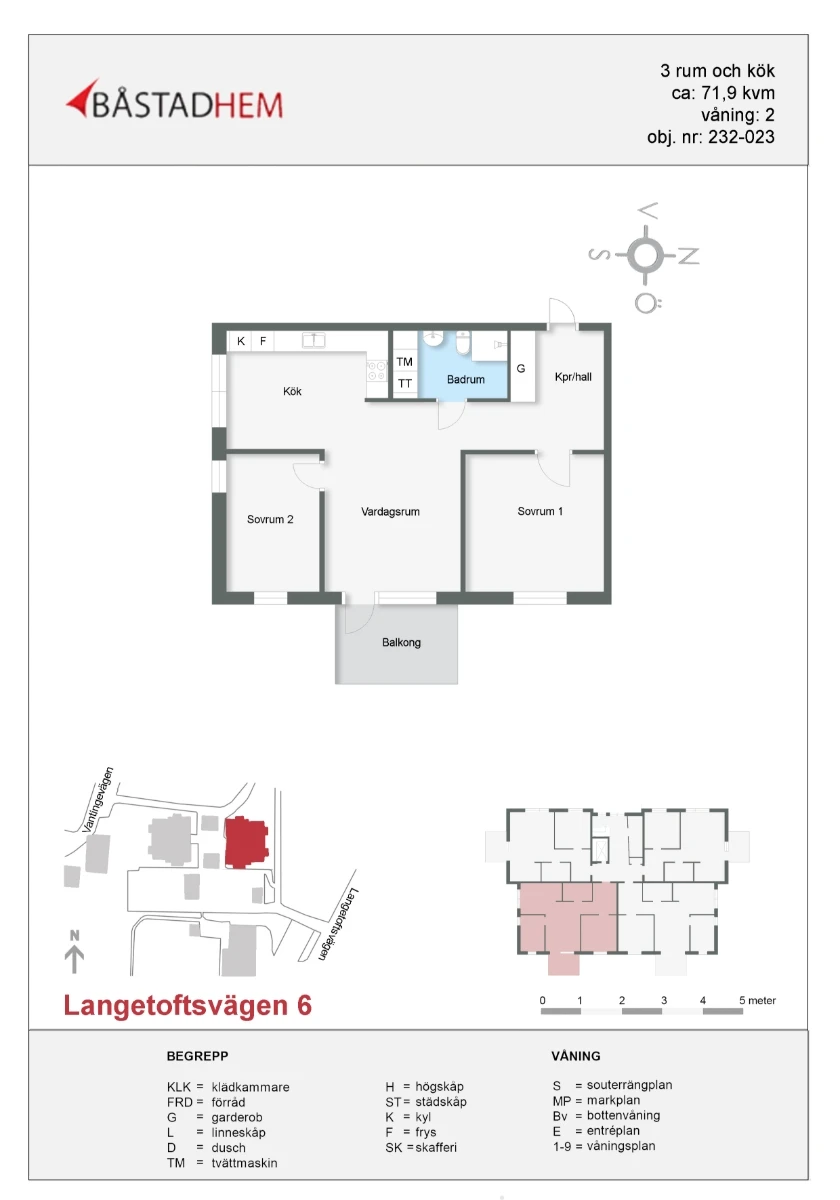 Planritning, Langetoftsvägen 6