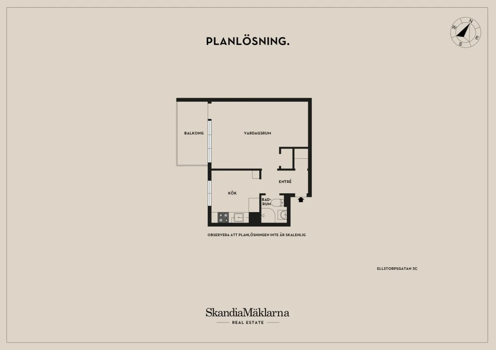 Planritning, Ellstorpsgatan 3C