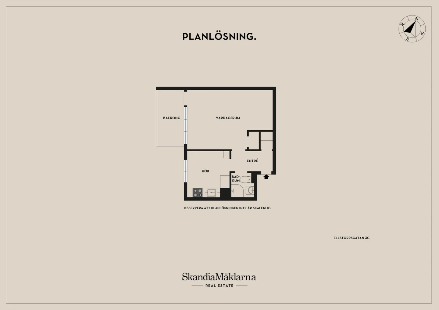 Planritning, Ellstorpsgatan 3C