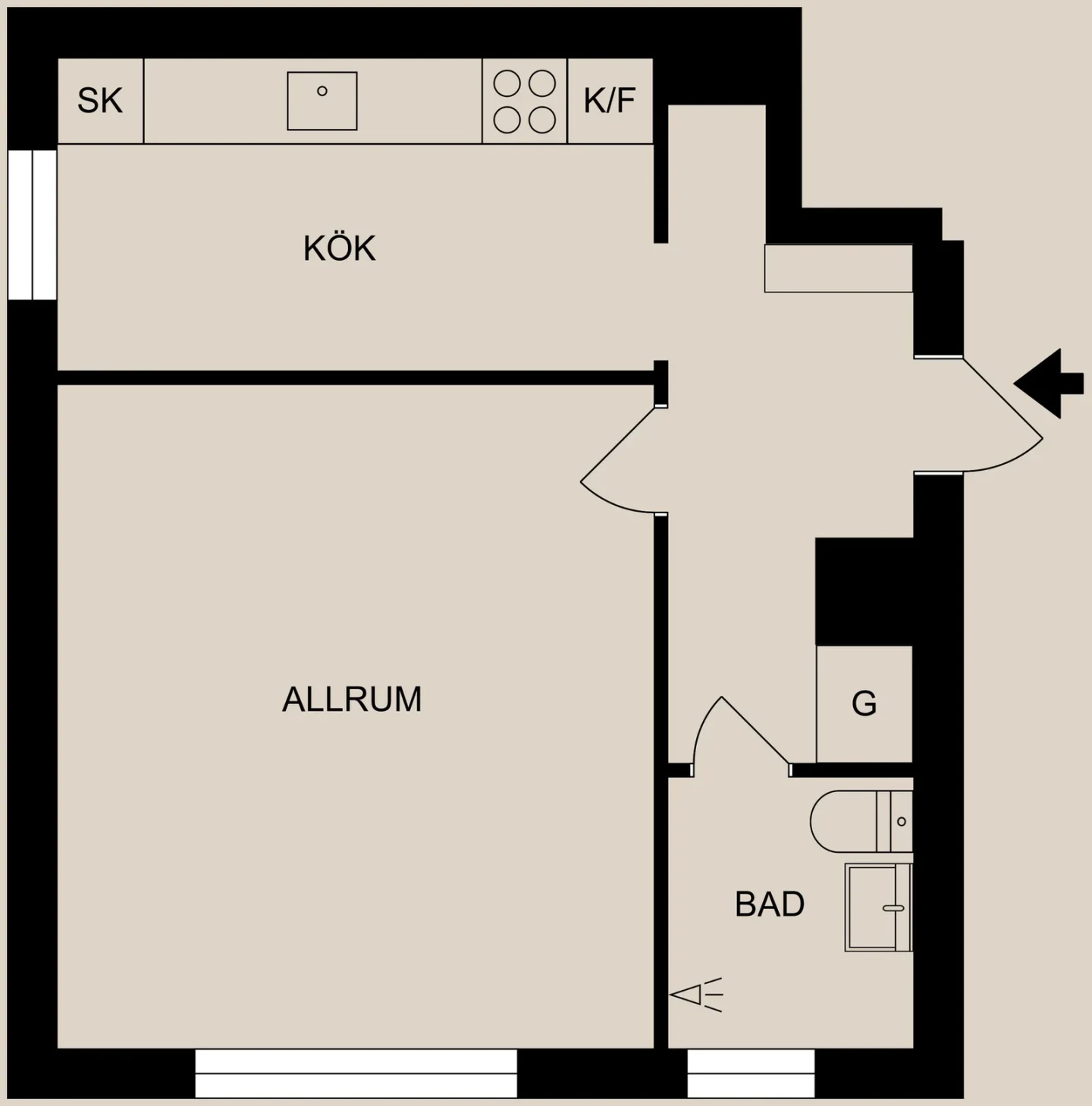Planritning, Enebymovägen 5