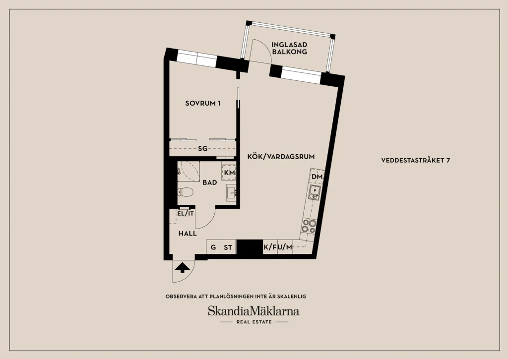 Planritning, Veddestastråket 7