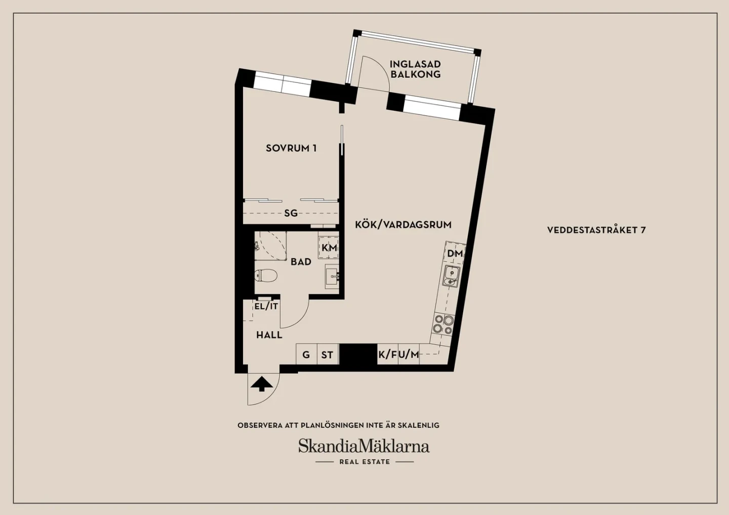 Planritning, Veddestastråket 7