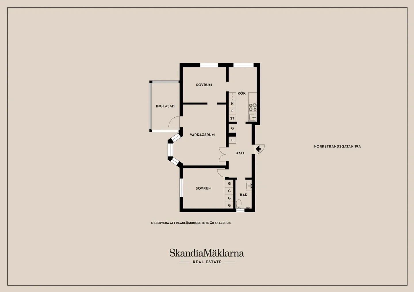 Planritning, Norrstrandsgatan 19A