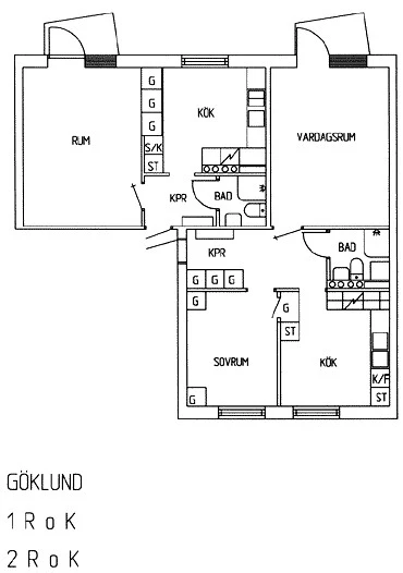 Planritning, Göklundsvägen 19 A