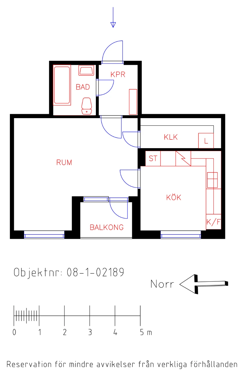 Planritning, Lillegårdsvägen 25